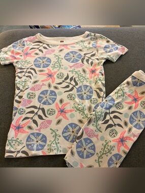 Tea Collection Underwater Print Pajama Set